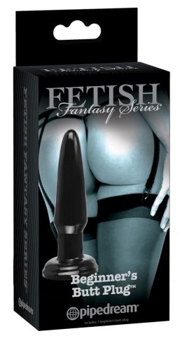 Gładki silikonowy korek analny zatyczka przyssawka Fetish Fantasy Series Limited Edition