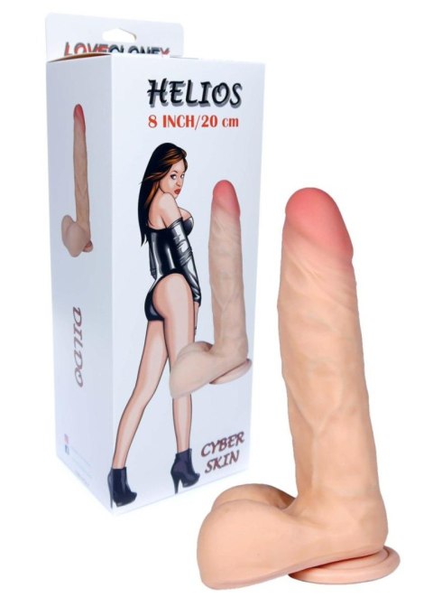 Dildo naturalne penis na przyssawce cyberskóra 23c B - Series Real