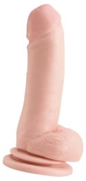 Gruby realistyczny penis dildo z żyłkami 20,7 cm Basix Rubber Works