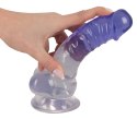 Transparentny penis żylasty z przyssawką 19,5 cm Crystal