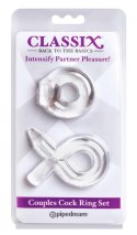 C Couples Cock Ring Set Clear Classix