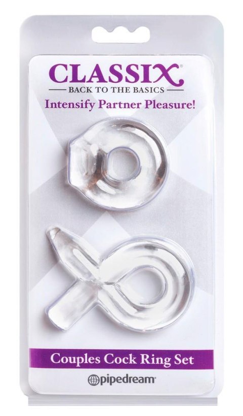 C Couples Cock Ring Set Clear Classix