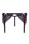 BARELY BARE GARTER BOWS & PANTY BLACK Barely Bare