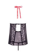 BARELY BARE OPEN FRONT BABYDOLL BLACK Barely Bare