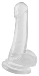 BRW 8" Suction Cup Dong Clear Basix Rubber Works