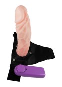 Sztuczny penis na szelkach strap-on wibrujący 16cm Boss Series