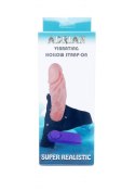 Sztuczny penis na szelkach strap-on wibrujący 16cm Boss Series