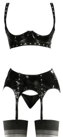 Vinyl Shelf Bra Set M Black Level