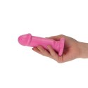 Różowe dildo gładki trzon z mocną przyssawką 15 cm Toyz4lovers