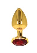 Butt Plug With Diamond Jewel M Gold