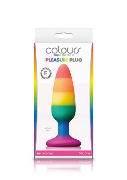 Pleasure Plug Rainbow Medium Multicolor