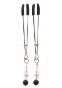 Tweezers With Beads Silver