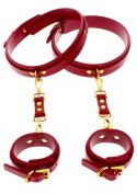 Wrist To Thigh Cuff Set Red