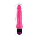 Wibrator różowy penis realistyczny naturalny 24cm BAILE