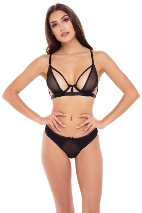 NEW IN TOWN 2 PC BRA SET BLACK, S/M Rene Rofe Lingerie