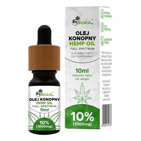 Olej konopny 10% Full Spectrum - 10ml - 1000mg Medica