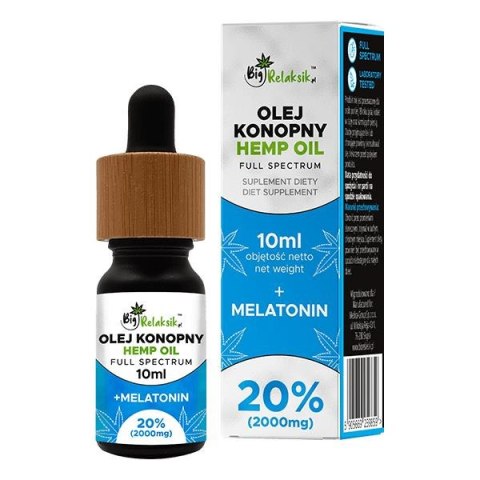 Olej konopny 20% Recovery Sport- 10ml - z melatoniną Medica