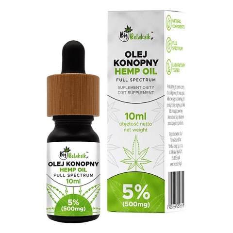 Olej konopny 5% Full Spectrum - 10ml - 500mg Medica