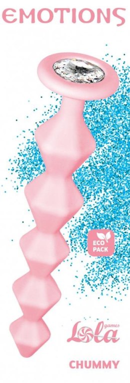 Anal bead with crystal Emotions Chummy Pink Lola Games