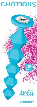 Anal bead with crystal Emotions Chummy Turquoise Lola Games