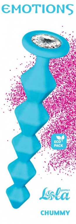Anal bead with crystal Emotions Chummy Turquoise Lola Games