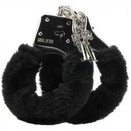 Furry cuffs, colour black, in colour box Power Escorts