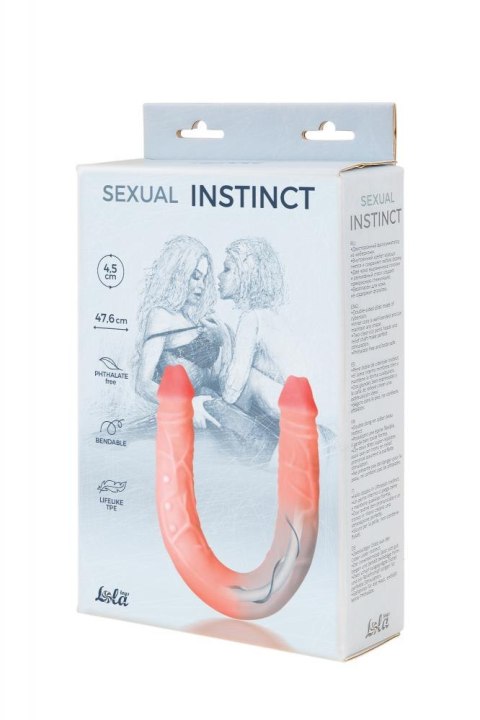 Podwójny penis dildo lesbijskie wyginane sex 47cm Lola Games