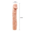 Wibrator penis z grubymi żyłami sex członek 22cm BAILE