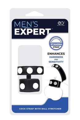 MENS EXPERT COCK STRAP W BALL STRETCHER NMC