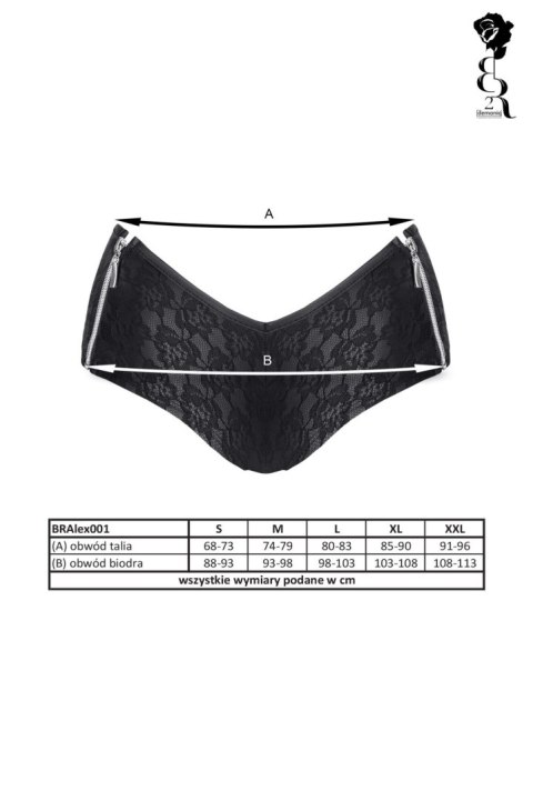 Bielizna - BRALEX001 szorty czarne rozmiar XL Demoniq Bielizna - BRALEX001 szorty czarne rozmiar XL Demoniq