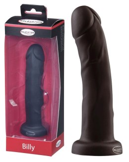 Czarny zakrzywiony penis z przyssawką dildo 17 cm Malesation