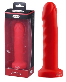 Czerwone kuszące miękkie dildo z przyssawką 16 cm Malesation