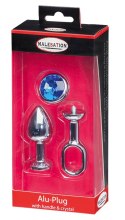 MALESATION Alu-Plug with handle & crystal small, chrome Malesation