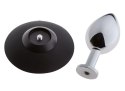 MALESATION Alu-Plug with suction cup medium, chrome Malesation