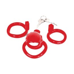 MALESATION Chastity Cage red Malesation