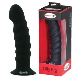 Miękki czarny penis dildo mocna przyssawka 19,7 cm Malesation