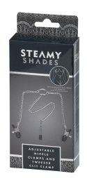 STEAMY SHADES Adjustable Nipple Clamps and Tweezer Clit Clamp Steamy Shades