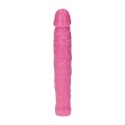 Dildo żylaste różowe wodoodporne gumowe 16,5 cm Toyz4lovers