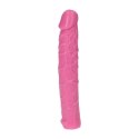 Dildo żylaste różowe wodoodporne gumowe 16,5 cm Toyz4lovers