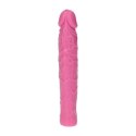 Dildo żylaste różowe wodoodporne gumowe 16,5 cm Toyz4lovers