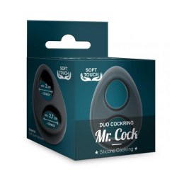 Mr.Cock Duo Silicone Cockring black Mr. Cock