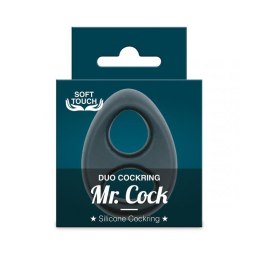 Mr.Cock Duo Silicone Cockring black Mr. Cock