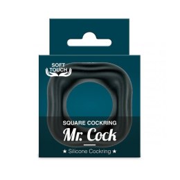 Mr.Cock Square Silicone Cockring black Mr. Cock
