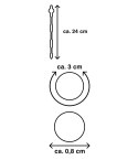 Szpila do penisa dilator metalowy stalowy bdsm 24c Mr. Cock