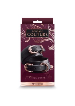 Bondage Couture Ankle Cuffs Black