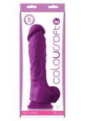 ColourSoft 8 Inch Soft Dildo Purple