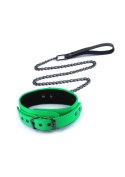 Electra Collar + Leash Green