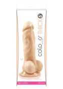 Pleasures Thick 5 Inch Dildo Light skin tone