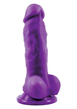 Pleasures Thick 5 Inch Dildo Purple