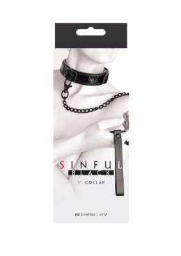 Sinful 1 Inch Collar Black